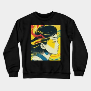 Vintage Vietnamese girl Crewneck Sweatshirt